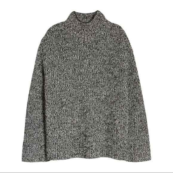 CASLON Shaker Mock Neck Sweater - Black - XS - Picture 2 of 4